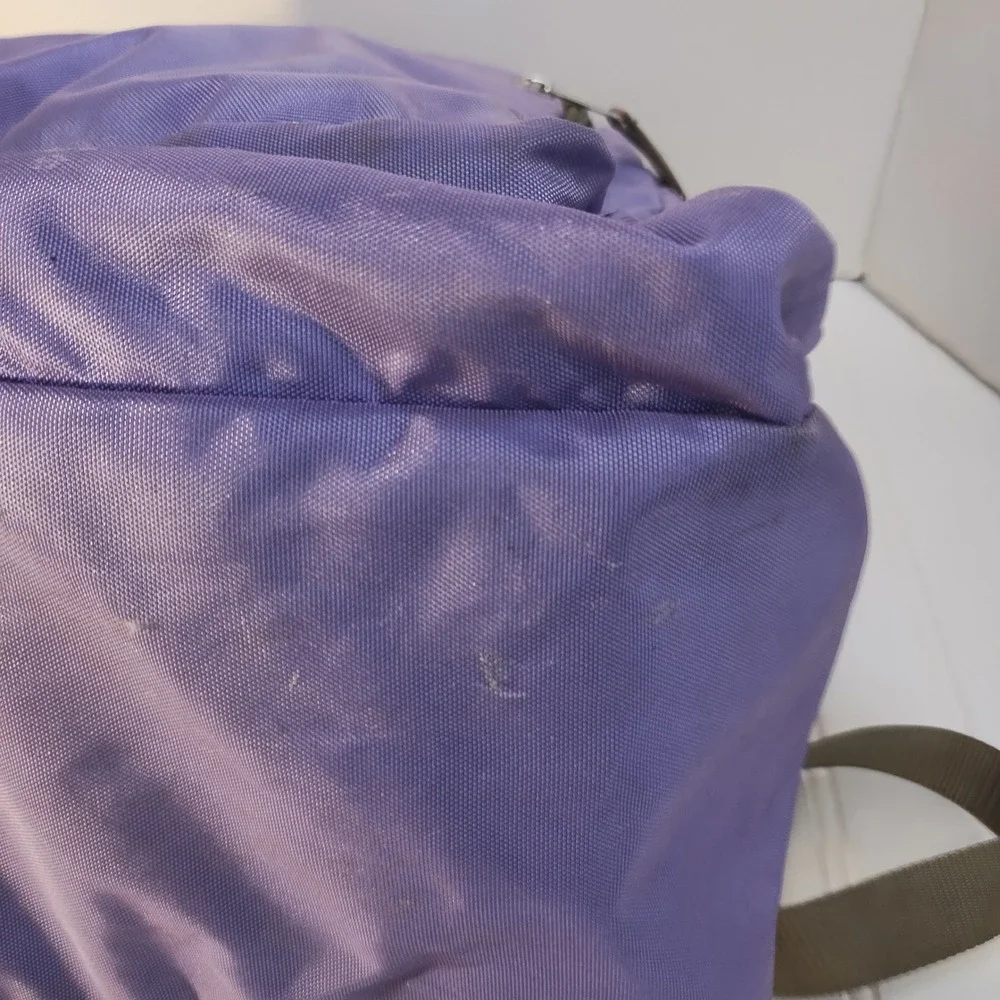 LL Bean Purple Deluxe Book Pack Backpack Reflective School Bag Laptop Commuter